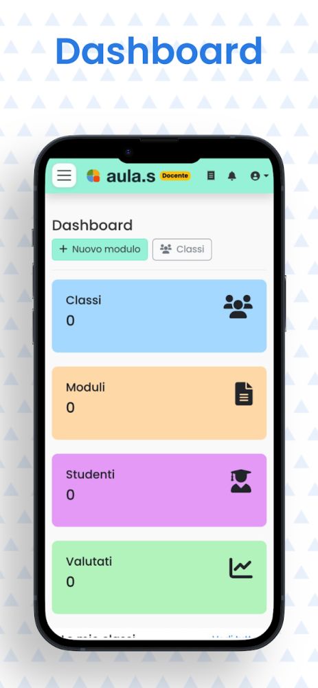 Schermata dell’app Aula School