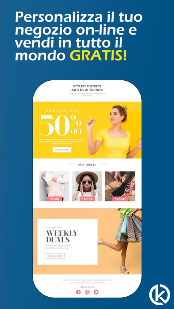 Schermata dell’app Kliveer – Gestione azienda