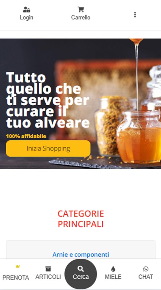 Schermata dell’app Primape