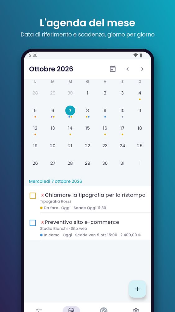 Schermata dell’app Kliveer Task